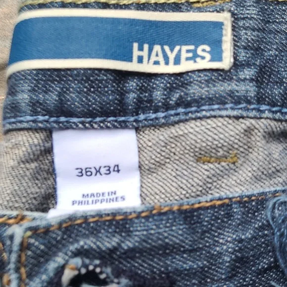 Gap Hayes 1969 Classic Denim Mens 36 x 34 Button Fly Blue Jeans